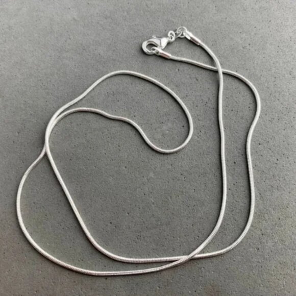 NWT Unisex Sterling Silver 925 Snake Chain 18in - Picture 4 of 5